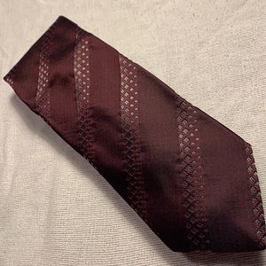 Hugo Boss mostly silk, maroon tie.
